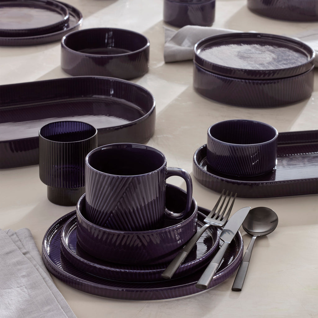 Modulus Black Satin 20-Piece Flatware Set