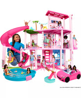Dreamhouse, 75+ Pieces, Pool Party Doll House With 3 Story Slide