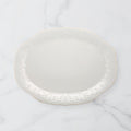 French Perle White Oval Serving Platter