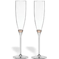 Rosy Glow 2-Piece Champagne Flute Set