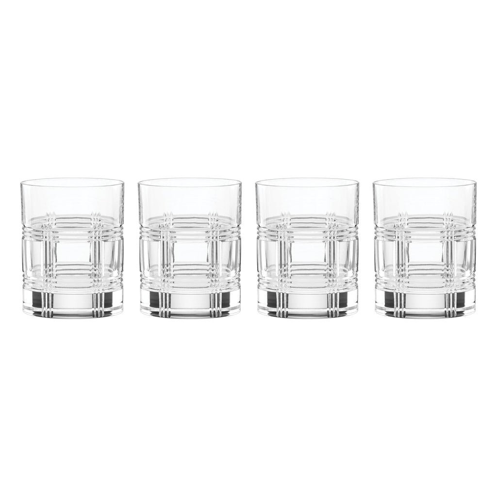 Hudson Crystal Double Old-Fashioned Glasses, Set of 4
