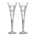 Hudson Crystal Toasting Flutes, Set of 2