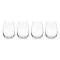 5 O'Clock Stemless Wine Glasses, Set of 4