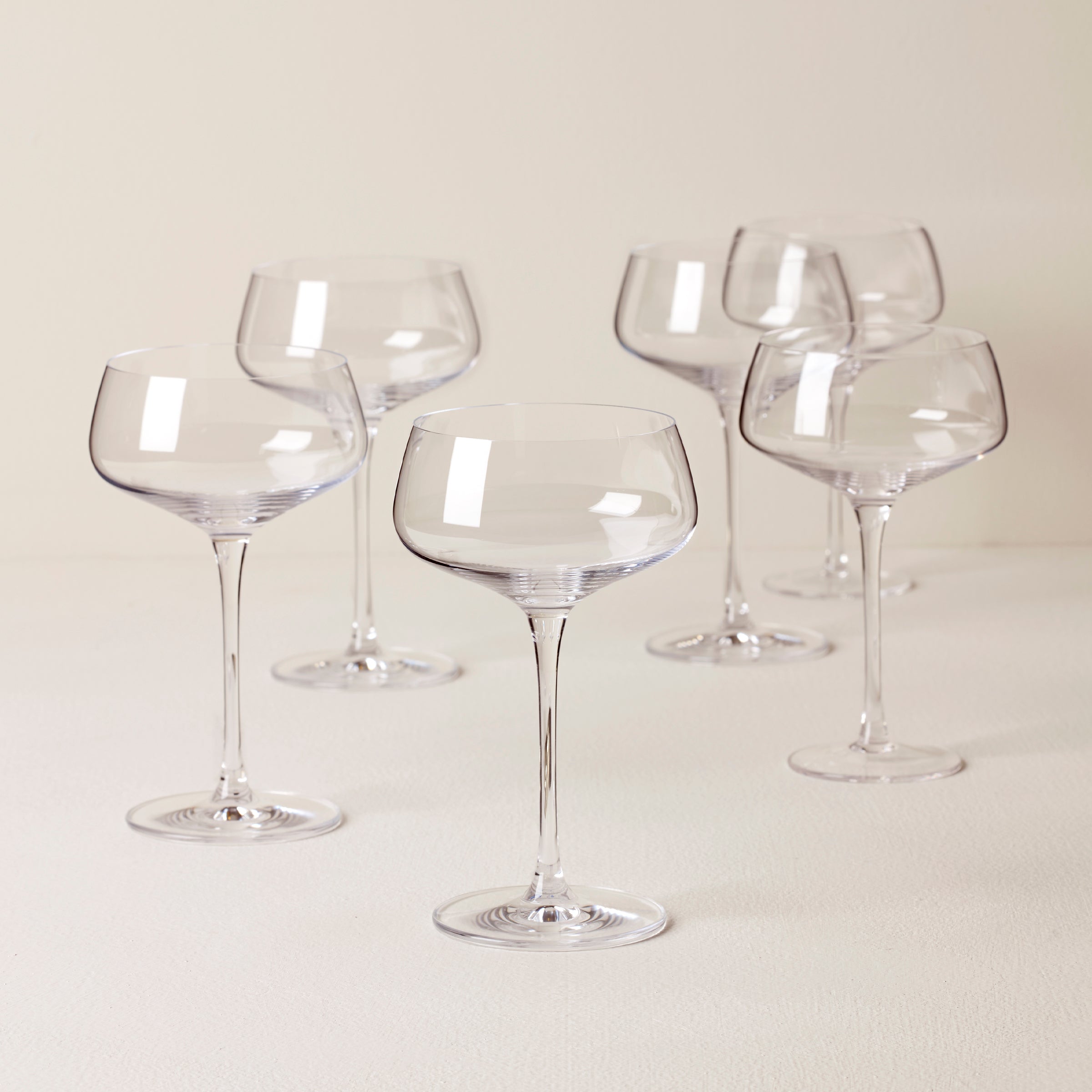 Tuscany Classics Angled Coupe Glasses, Set of 6