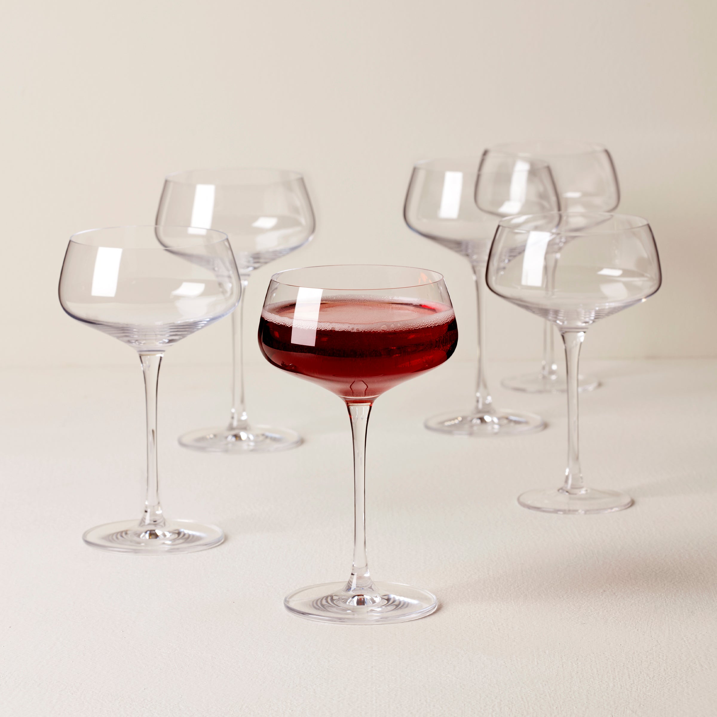 Tuscany Classics Angled Coupe Glasses, Set of 6