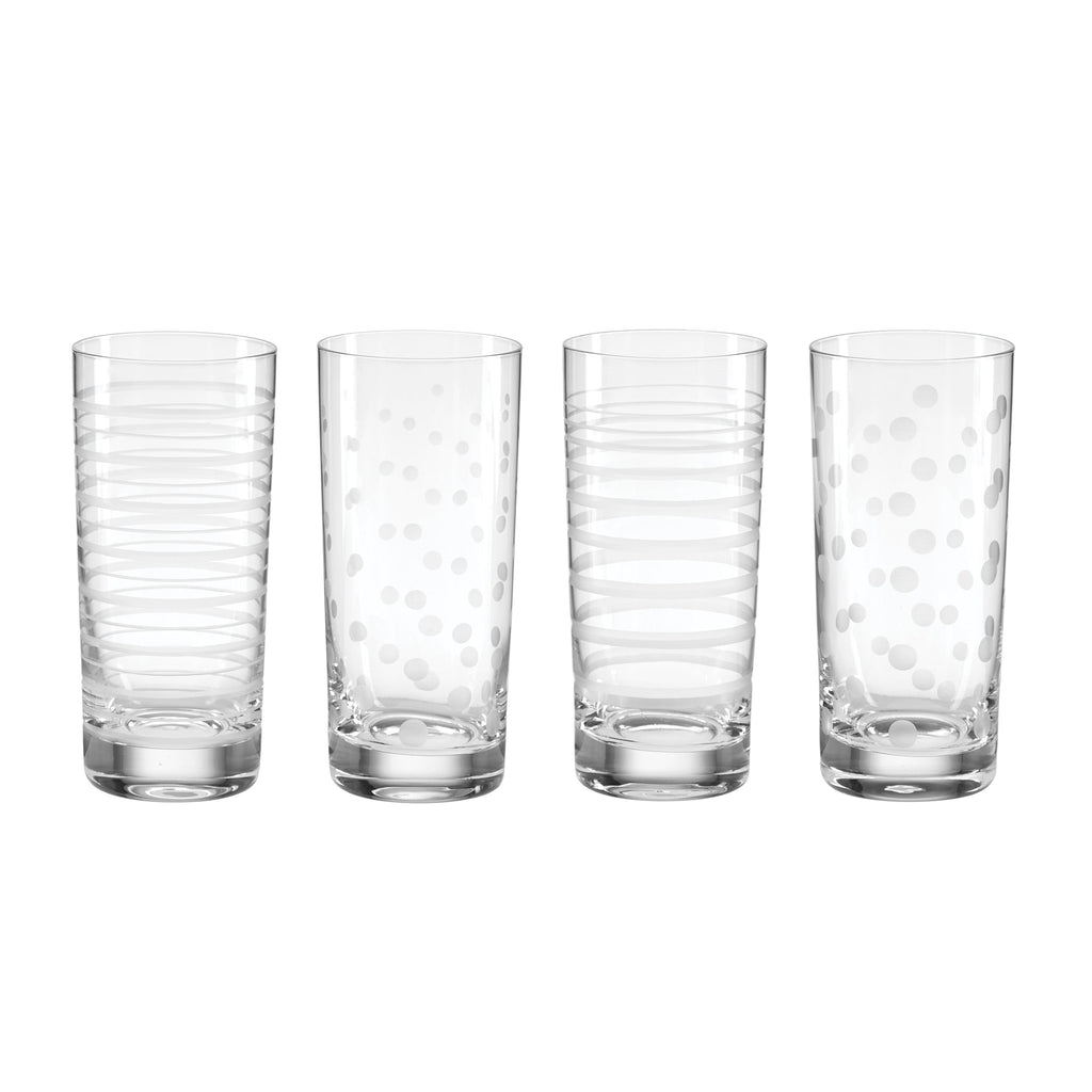 Mingle Highball Glasses, Set of 4
