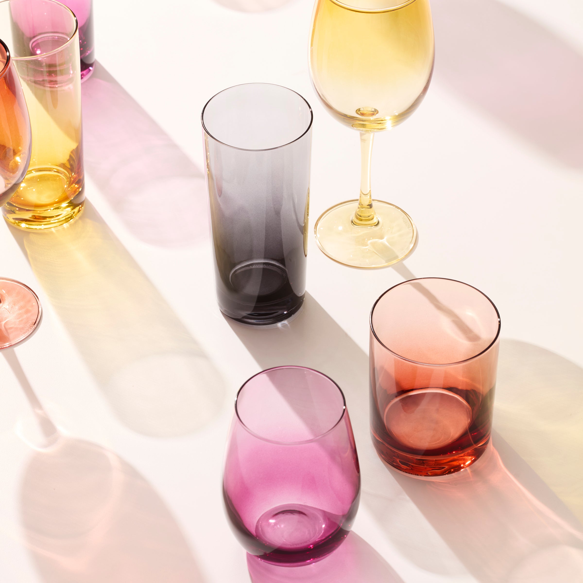 Golden Hour Double Old-Fashioned Glasses, Set of 4