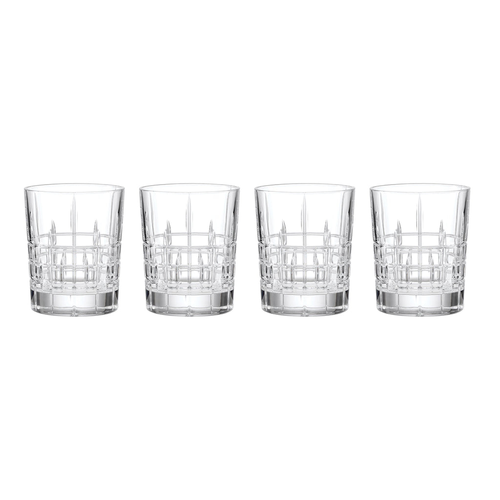 Deklan Crystal Double Old-Fashioned Glasses, Set of 4