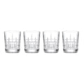 Deklan Crystal Double Old-Fashioned Glasses, Set of 4