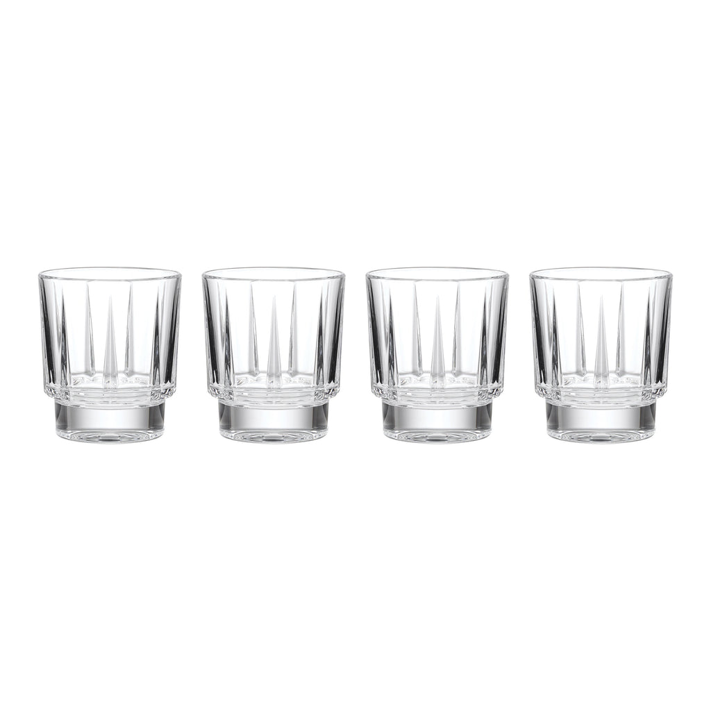 Estate Crystal Double Old-Fashioned Glasses, Set of 4