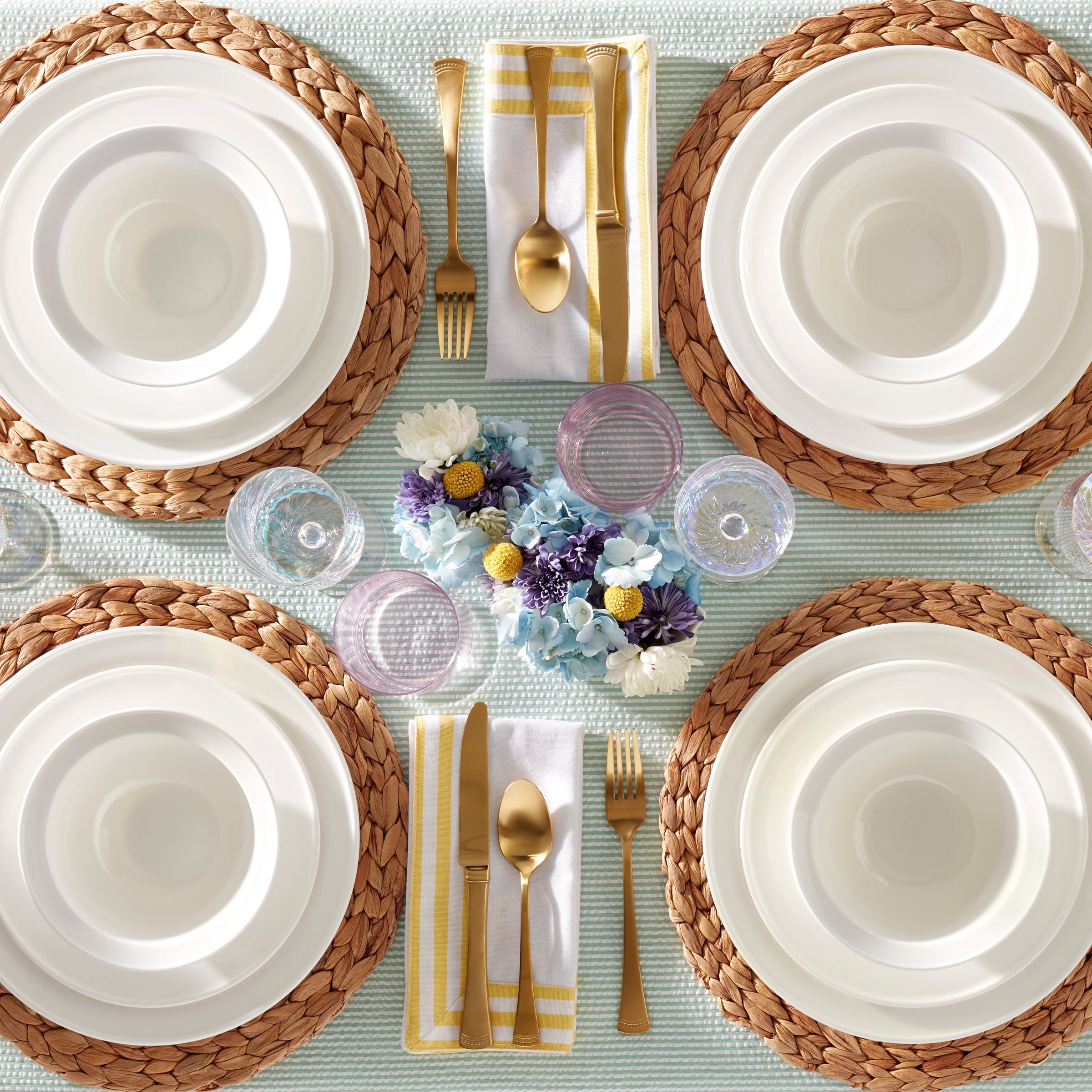 Studio 1414 Rimmed 12-Piece Dinnerware Set