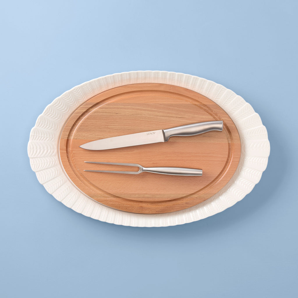 Harvest Turkey Platter and Carving Set of 4