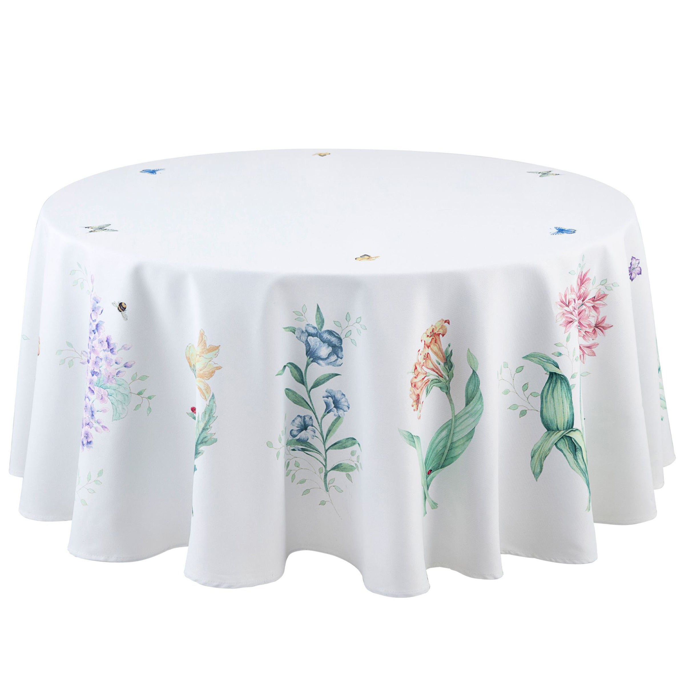 Butterfly Meadow Garden 70x70 Round Tablecloth
