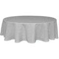 French Perle Solid Dove Grey 70x70 Round Tablecloth