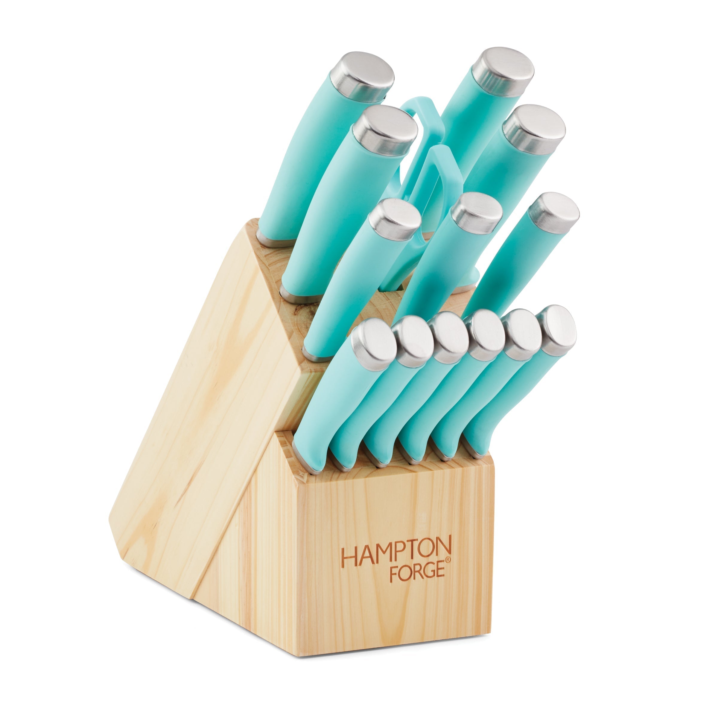 Epicure 1 Aqua 15-Piece Cutlery Block Set